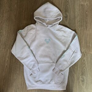 AYYLIEN White Fleece Hoodie l Size Small